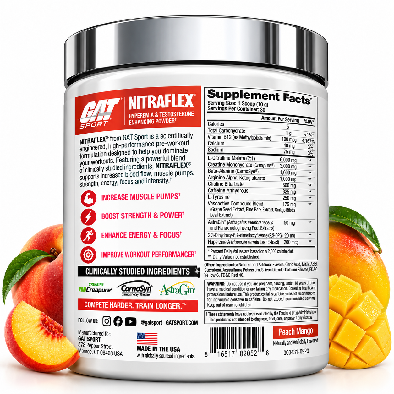 GAT Sport NITRAFLEX Pre-Workout – 30 Servings
