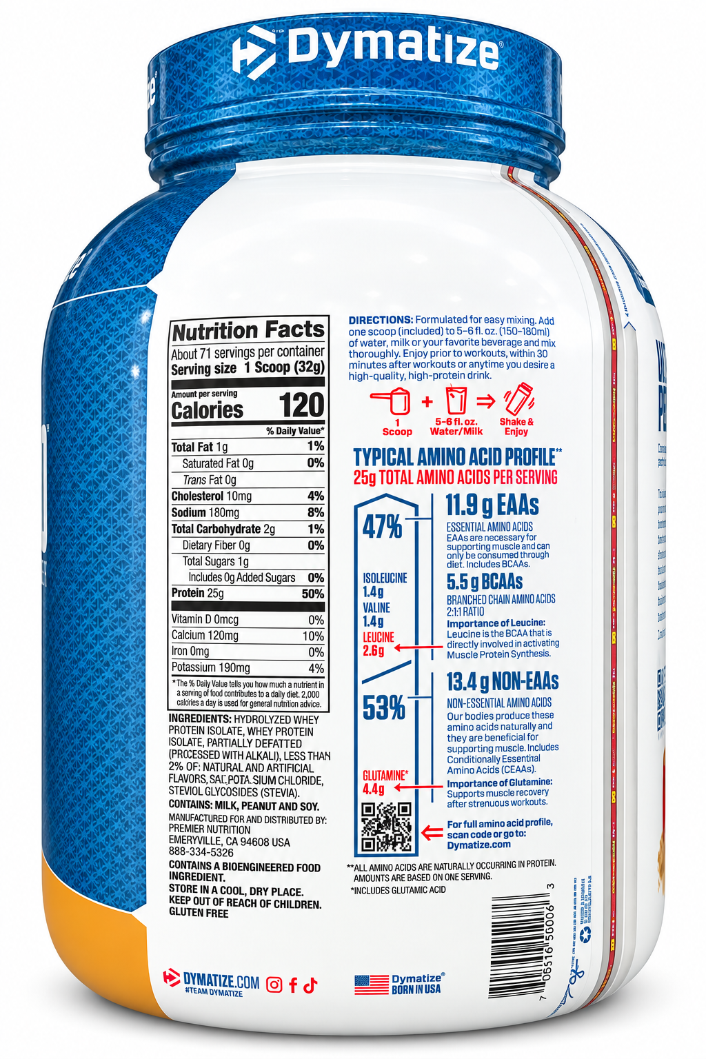 Dymatize ISO100 Hydrolyzed Whey Protein – Chocolate Peanut Butter 5 lb (2.3 kg)