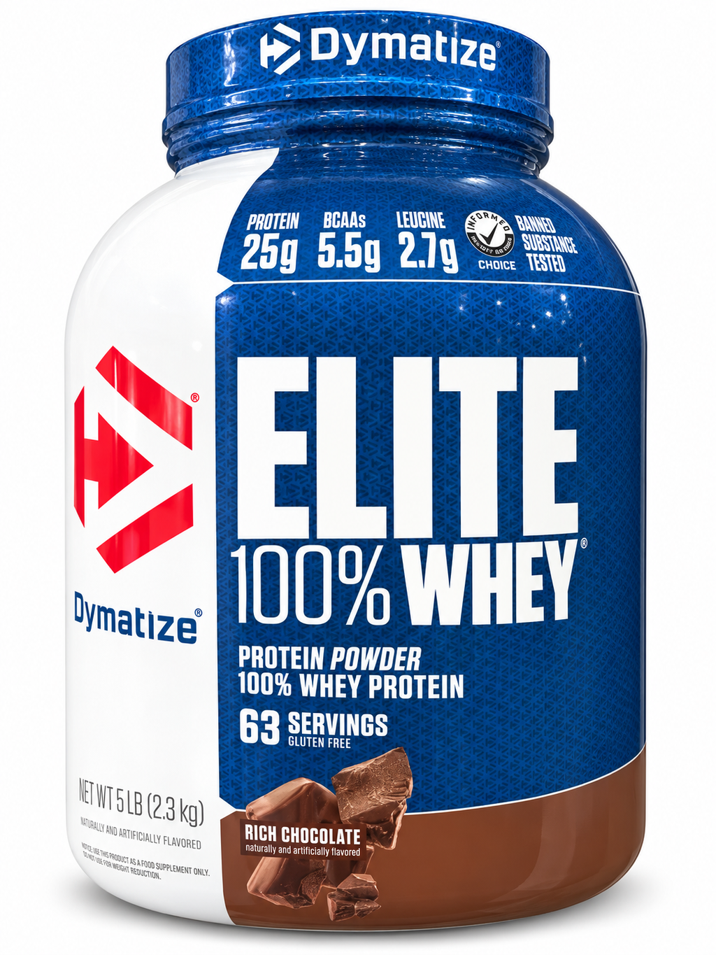 Dymatize Elite 100% Whey Protein Rich Chocolate 5lb