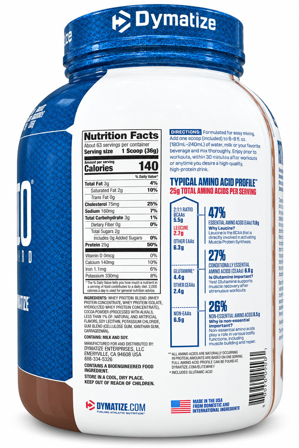 Dymatize Elite 100% Whey Protein Rich Chocolate 5lb