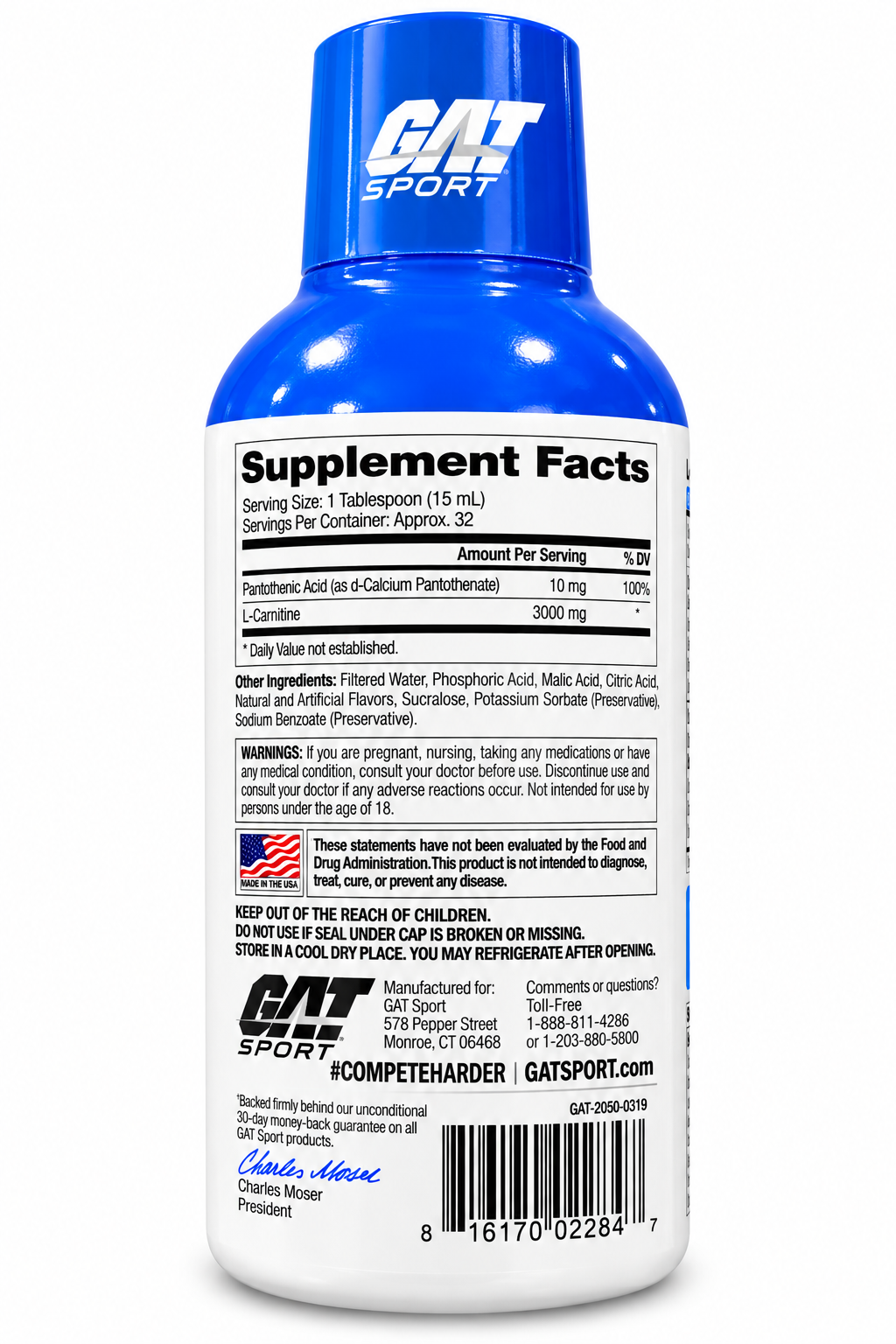 GAT Sport L-Carnitine 3000 – 32 Servings