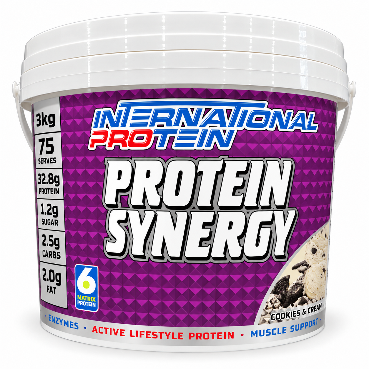 International Protein Synergy 3kg – Cookies & Cream