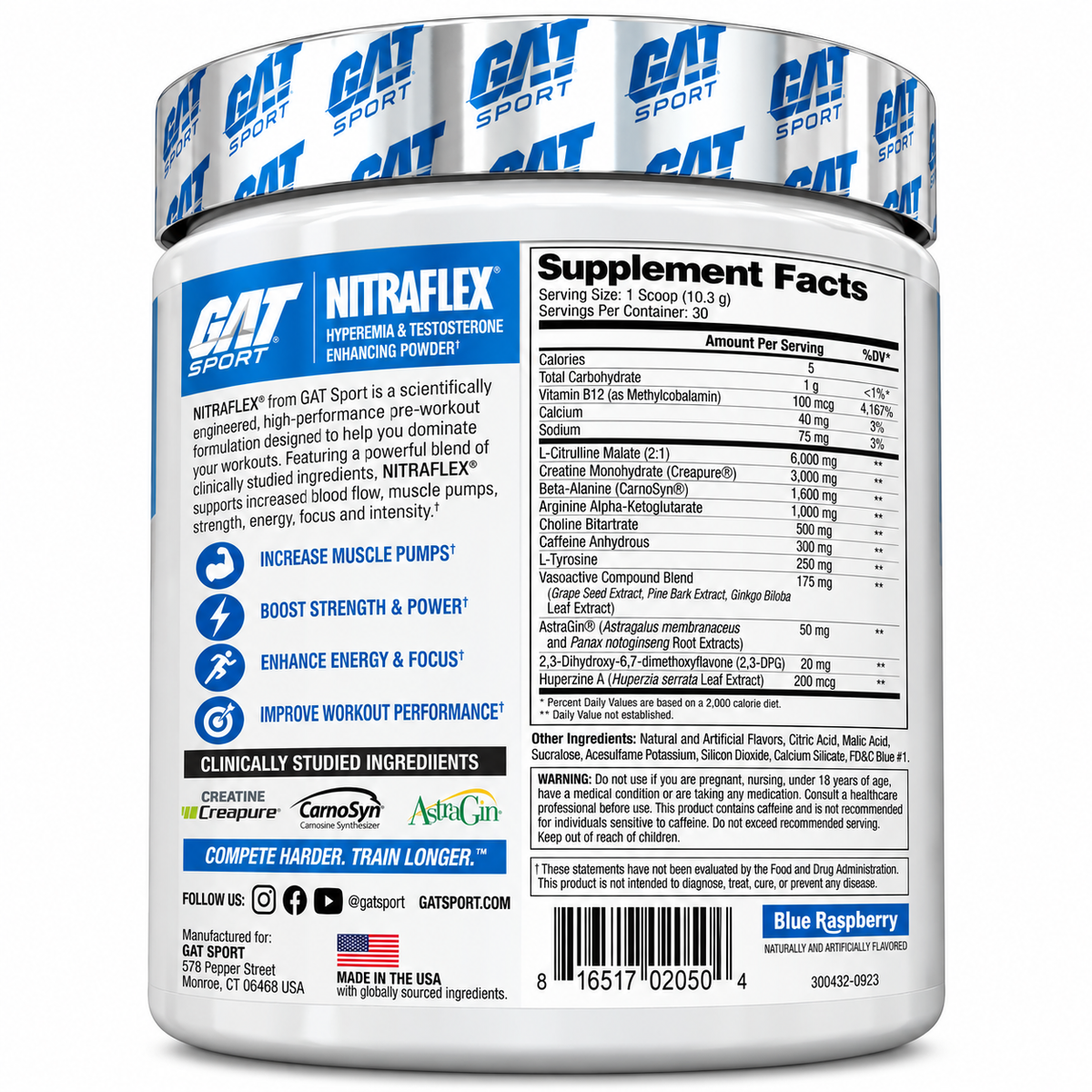 GAT Sport NITRAFLEX Pre-Workout – 30 Servings