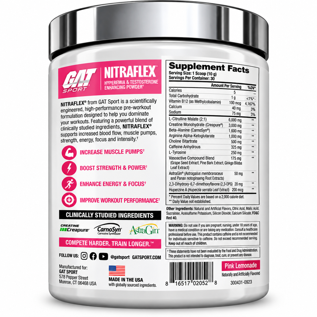 GAT Sport NITRAFLEX Pre-Workout – 30 Servings