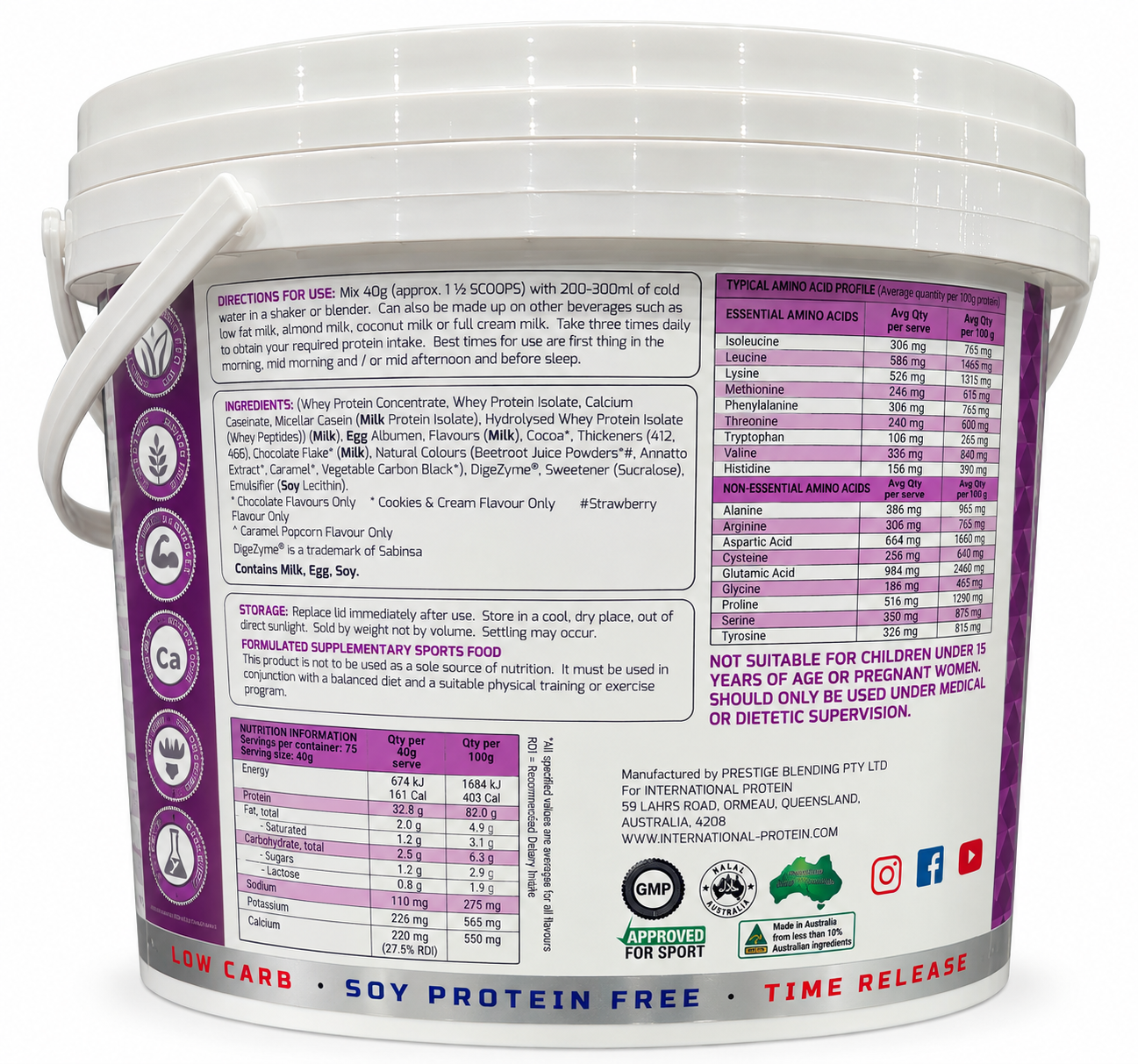 International Protein Synergy 3kg – Cookies & Cream