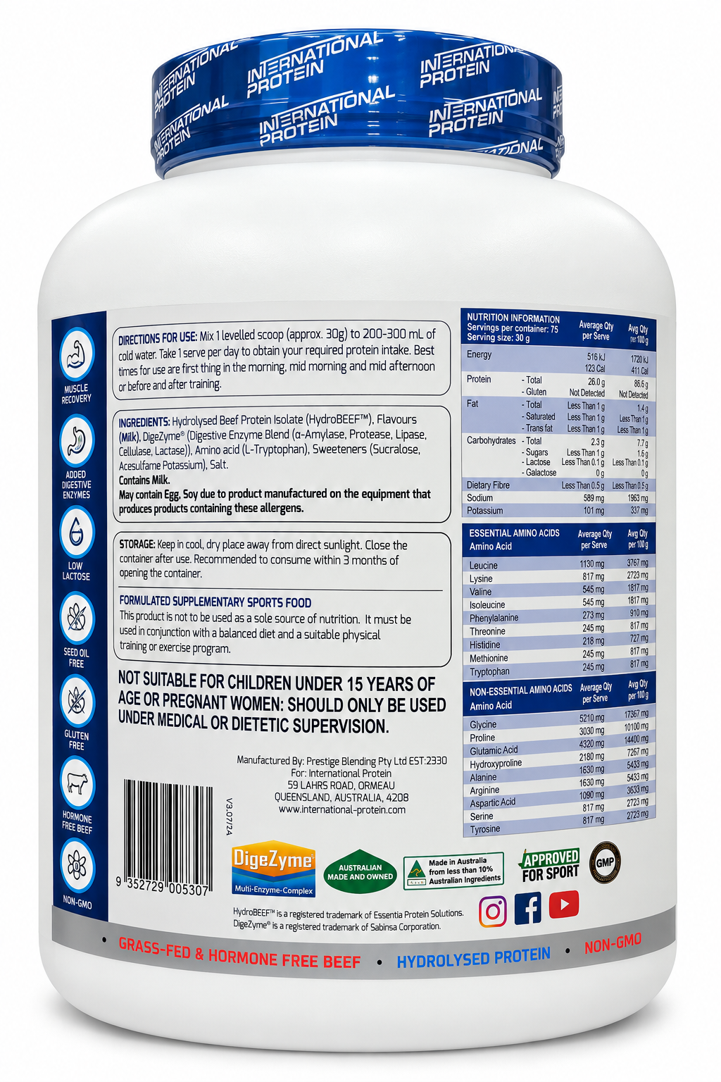 International Protein Apex Beef Protein Isolate