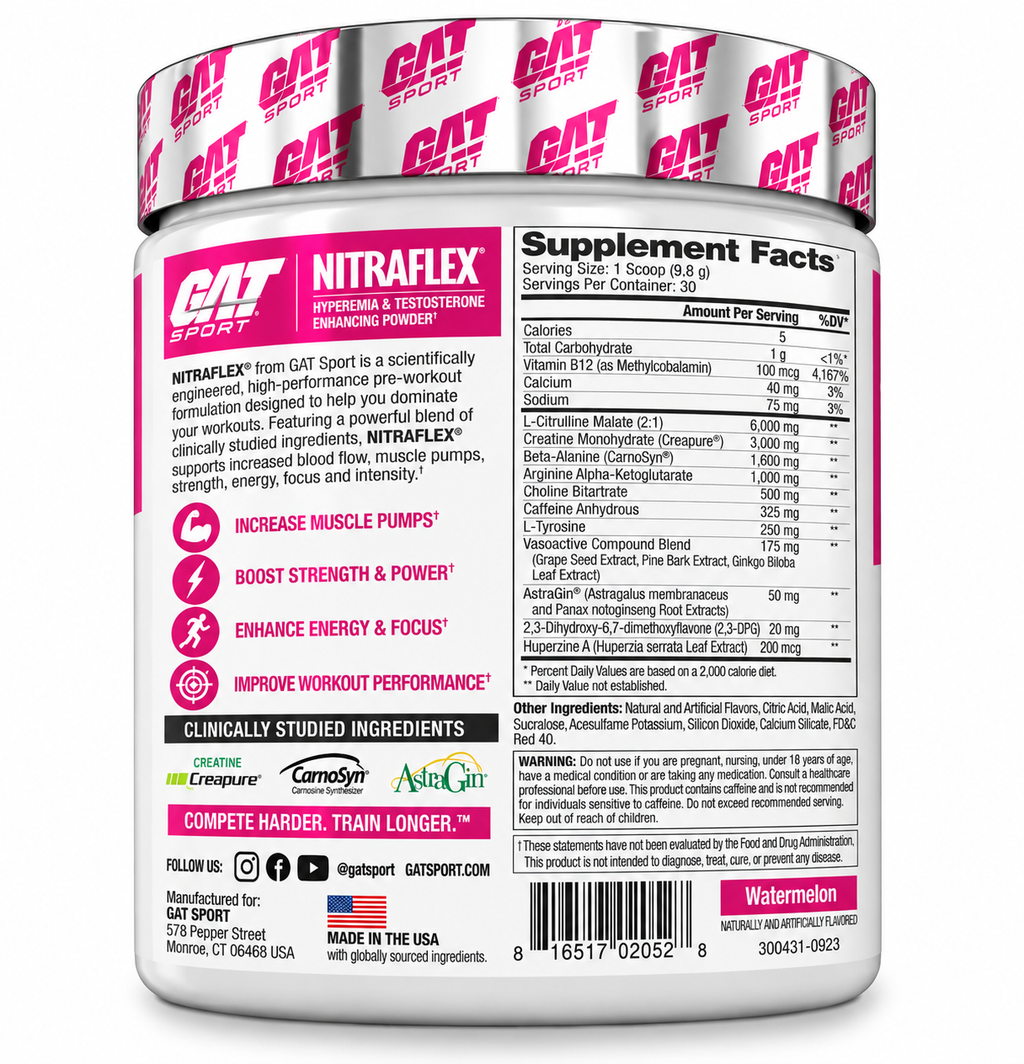 GAT Sport NITRAFLEX Pre-Workout – 30 Servings