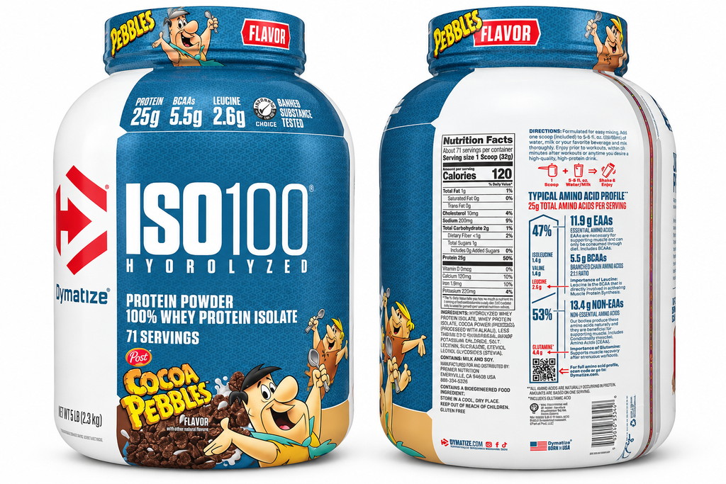 Dymatize ISO100 Hydrolyzed Whey Protein – Cocoa Pebbles 5lb (2.3kg)
