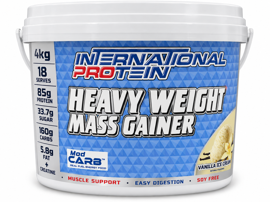 International Protein Heavy Weight Mass Gainer – Vanilla Cream – 4kg