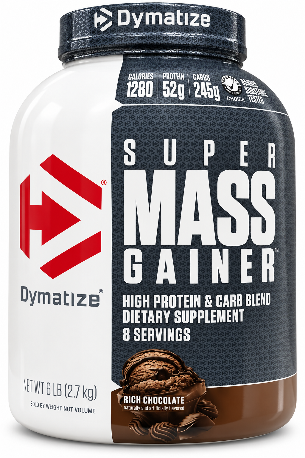 Dymatize Super Mass Gainer Chocolate | 52g Protein | 1280 Calories | 8 Servings