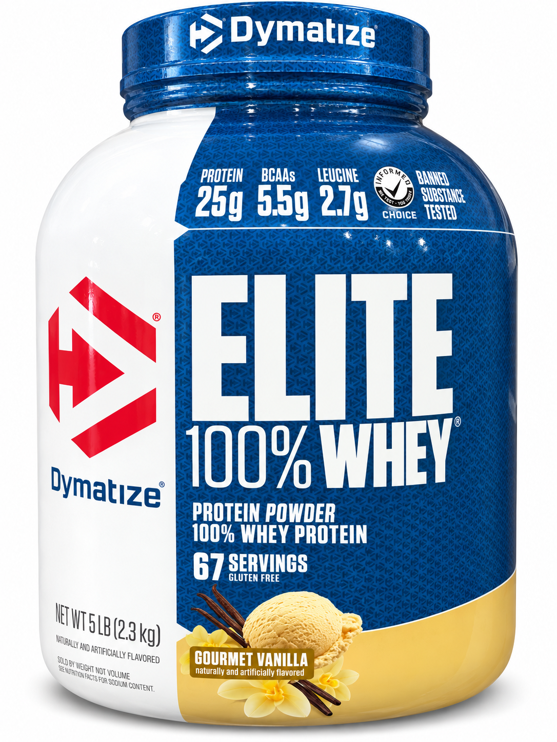 Dymatize Elite 100% Whey Protein Vanilla Cupcake 5lb