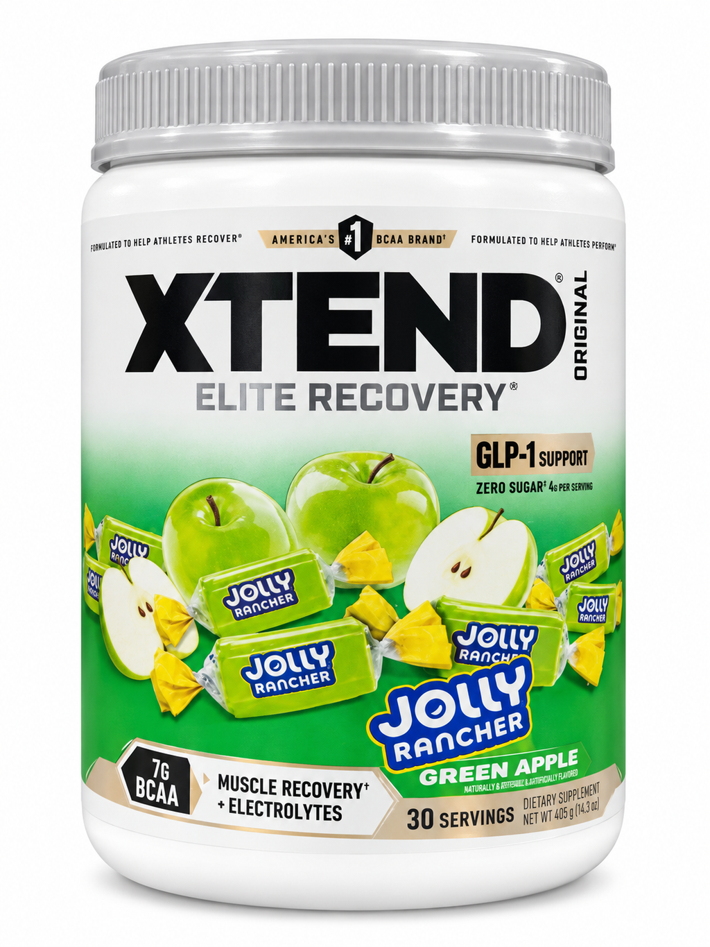 XTEND Original 7g BCAA – Jolly Rancher Green Apple – 30 Servings