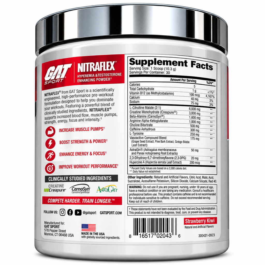 GAT Sport NITRAFLEX Pre-Workout – 30 Servings