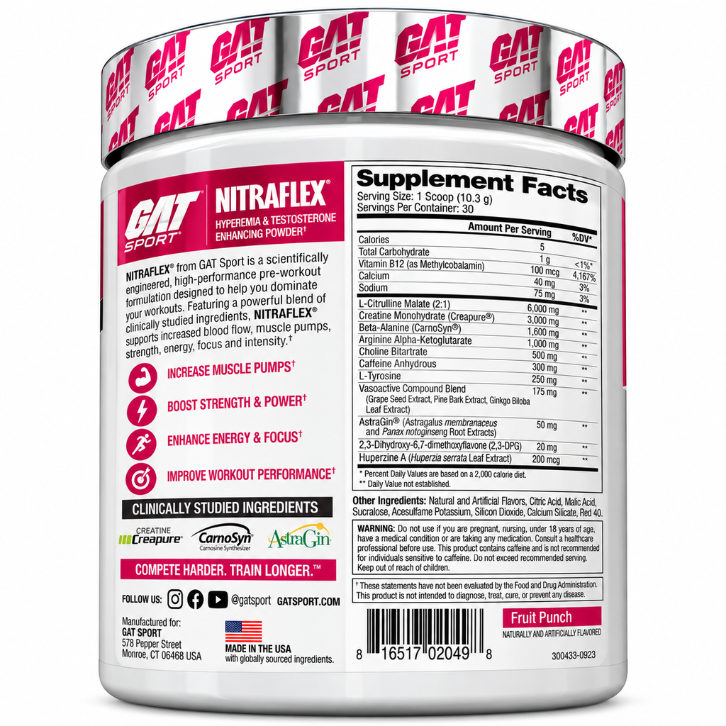 GAT Sport NITRAFLEX Pre-Workout – 30 Servings