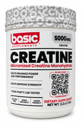 Basic Supplements Creatine 5000mg – Micronized Creatine Monohydrate